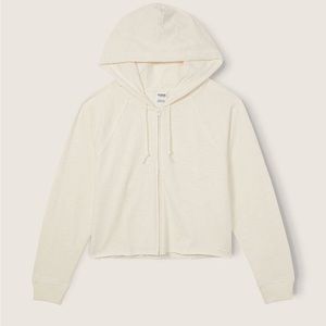 PINK VICTORIA’S SECRET SUMMER LOUNGE COTTON ZIP-UP HOODIE